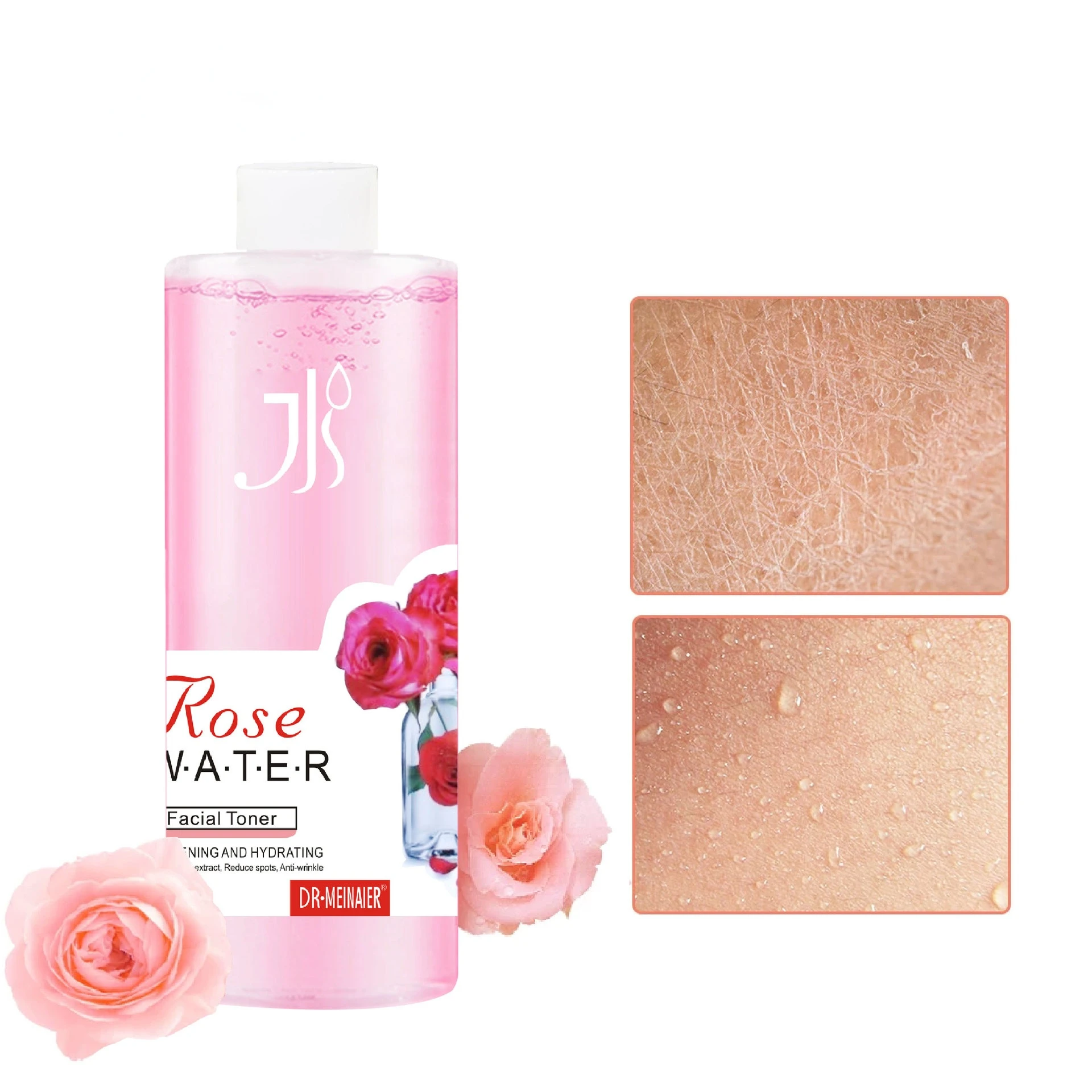 

Rose Petals Essence Water Face Toners Shrink Pores Anti-Aging Whitening Moisturizing Oil Control Skin Care Toner 500ml