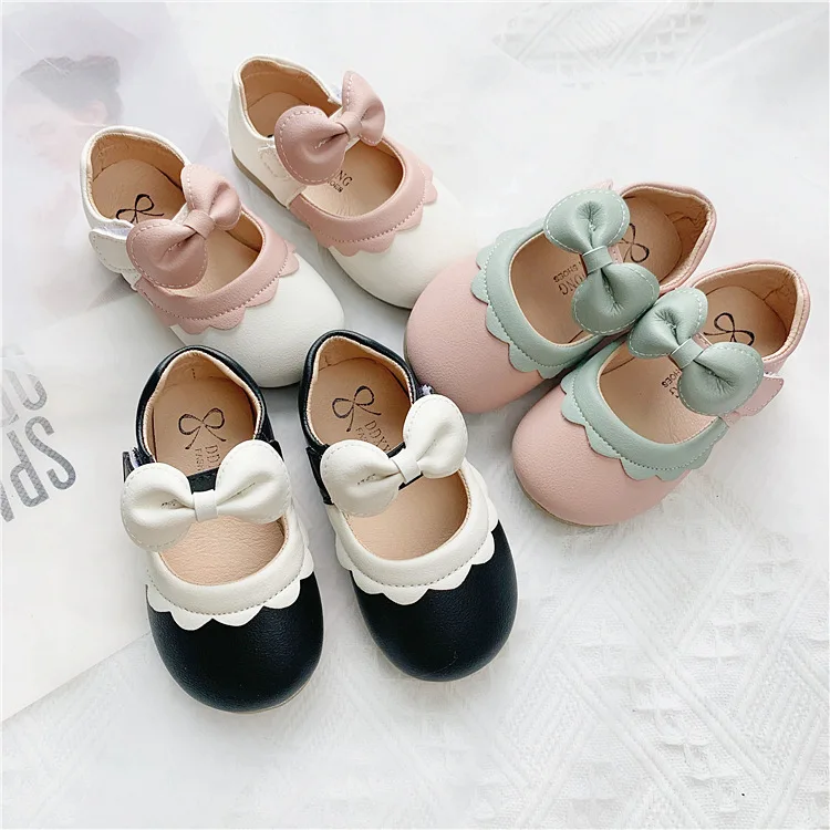 Новинка весны 2020 кожаная обувь для девочек Корейская Мягкая Детская принцессы