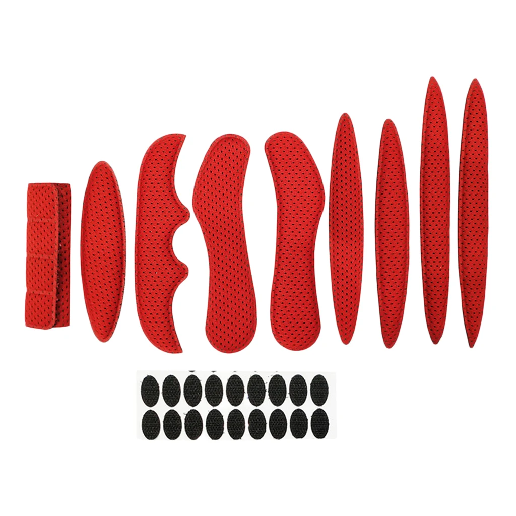 

10pcs Helmet Internal Memory Foam Pad Protective Mat (Lining Sponge + Stickers)