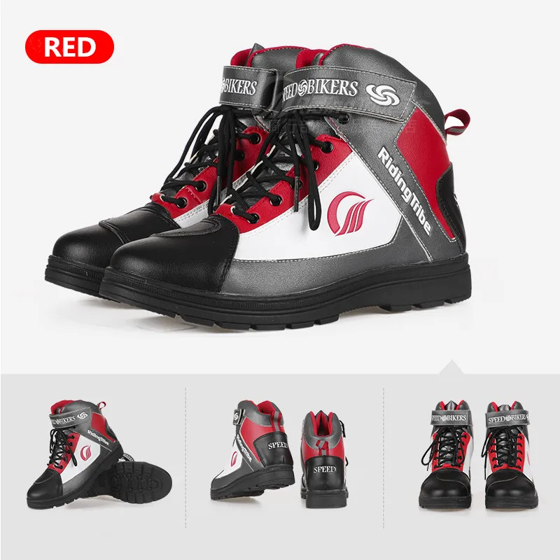 Мужские мотоциклетные ботинки повседневная обувь для велосипеда дышащая