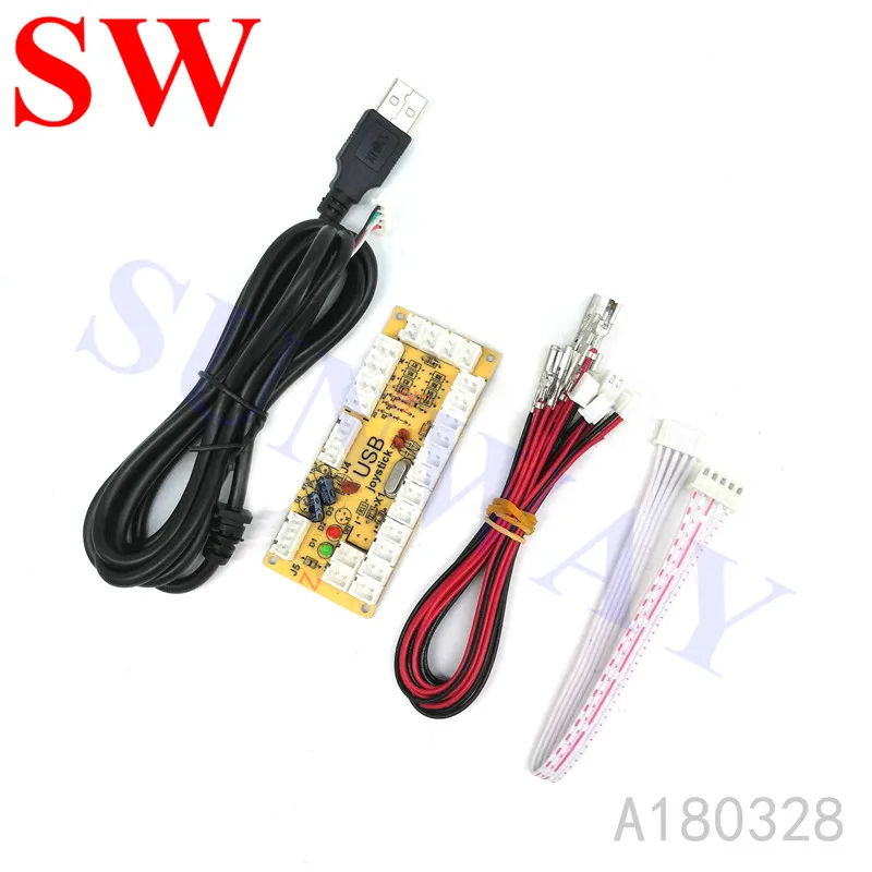 Горячая DIY аркадный комплект 1 плеер Нулевая задержка USB к ПК Sanwa стильный джойстик аркадная игра части машины для игры Jamma Fighting