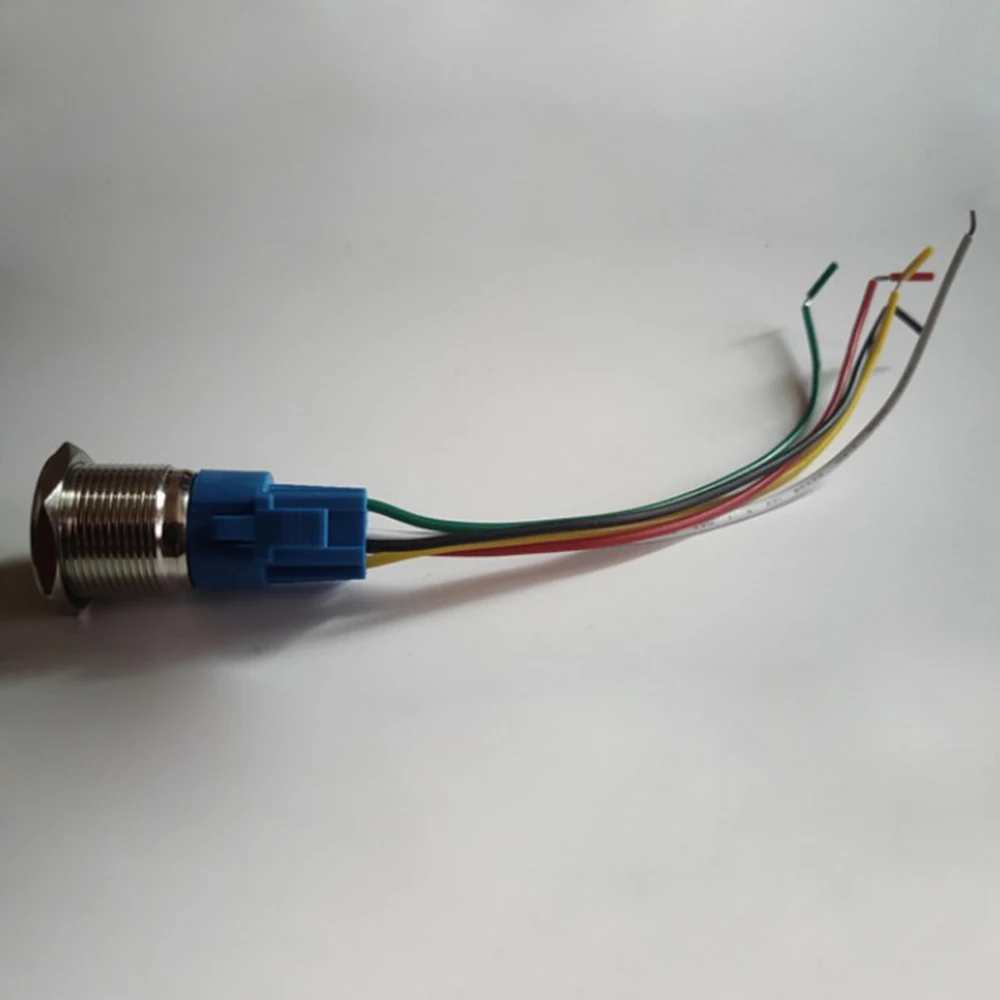 10 шт. 16 мм 3 в 12 В автомобильный металлический светодиодный индикатор питания