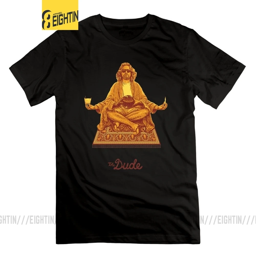 Футболка с принтом Eightin The Dude Budha Big Lebowski удобные оригинальные мужские футболки из