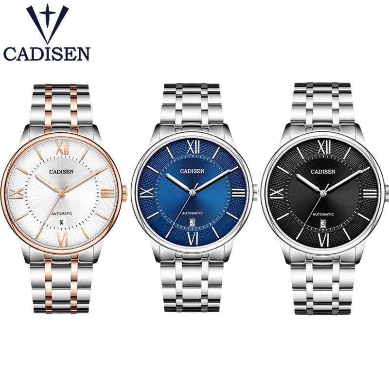 CADISEN Miyota Move Мужские механические часы лучший бренд класса люкс автоматические водонепроницаемые часы мужские военные часы Relogio Masculino