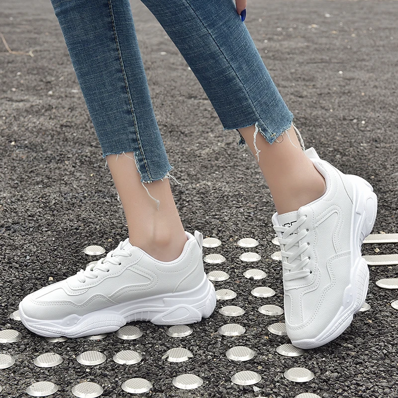 

PUPUDA Chunky Shoes Women Fashion Platform Shoes Trend Sport Sneakers Women Comfortable Women Casual Shoes Jogging Sneakers
