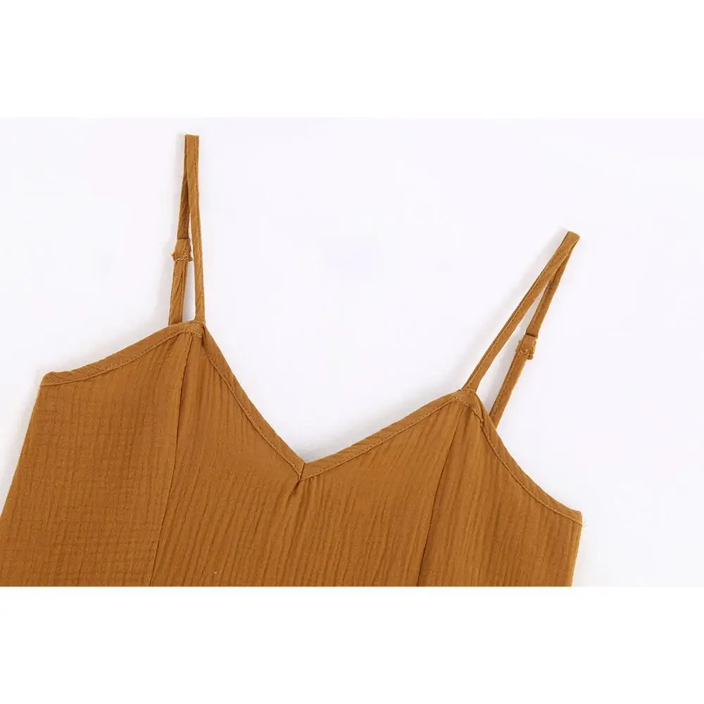 Модное женское платье Za летнее винтажное одноцветное миди платья с карманами