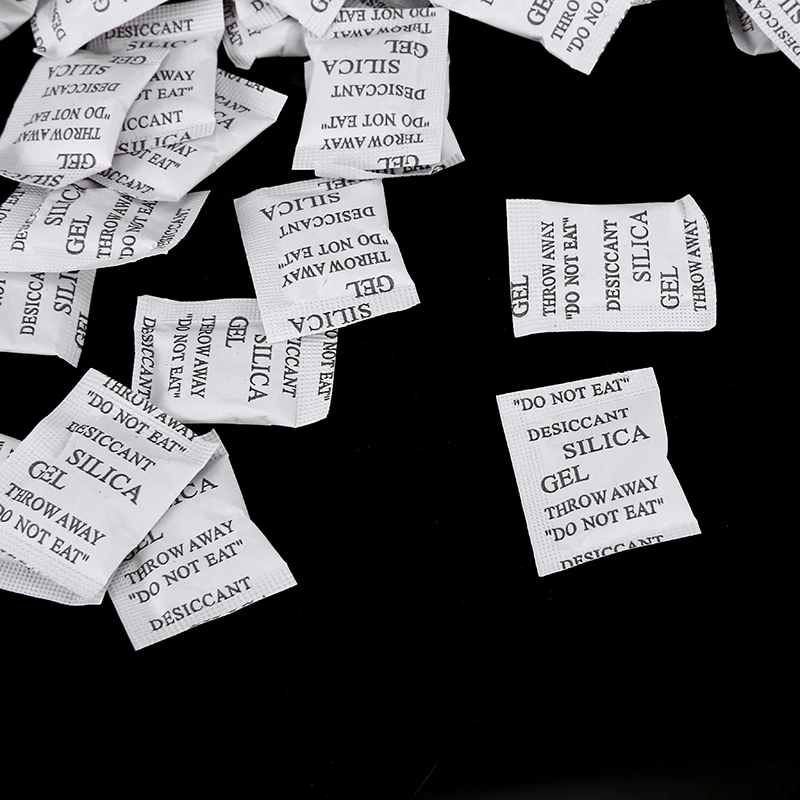 100 упаковок нетоксичный осушитель из силикагеля 1 г | Дом и сад