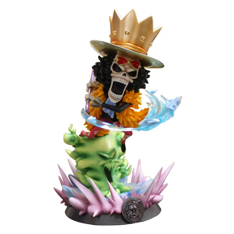brook no box 9 видов стилей Аниме one piece GK PT Луффи Санджи Нами Зоро Чоппер Усопп Робин ПВХ фигурка Коллекционная модель Рождественский подарок игрушка - Цвет: brook no box