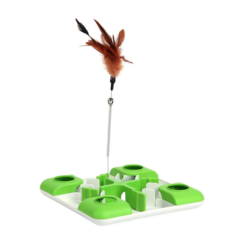 

Медленная кормушка для кошек, многофункциональная Разобранная игрушка-головоломка для еды для домашних животных, прочная интерактивная иг...