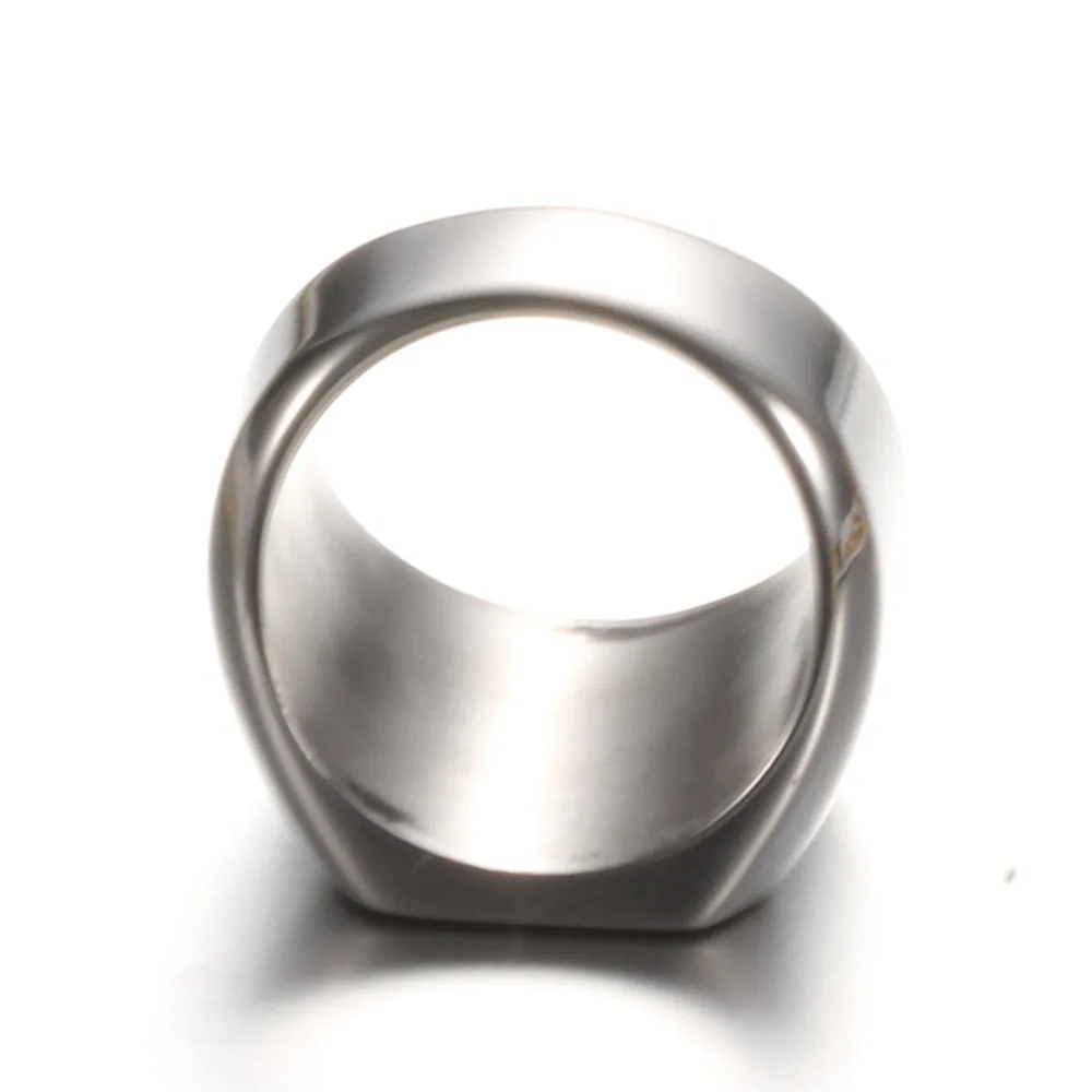 Простые золотые кольца HNSP из нержавеющей стали с изображением турецкой Звезды