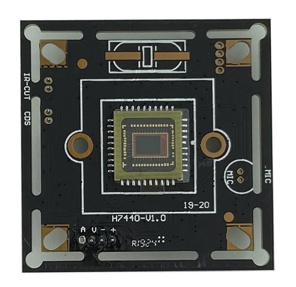 Аналоговый/CVBS 600TVL 7440 + 8510 CMOS модуль камеры с мини объективом DC 12 В 38*38 мм BNC