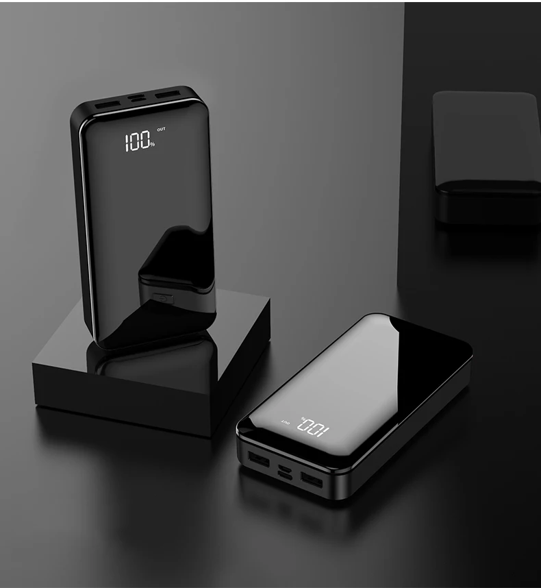 Внешний аккумулятор 30000 мА/ч, двойной USB, мобильный телефон, внешняя батарея, быстрая зарядка для iphone, xiaomi mi, портативное зарядное устройство mi ni