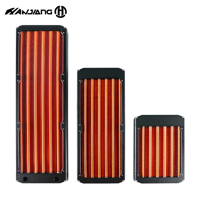 

120/240/360 мм, полностью медный радиатор водяного охлаждения для вентилятора 12 см, компьютерный радиатор, охладитель, толщина 30 мм, серебристый/...