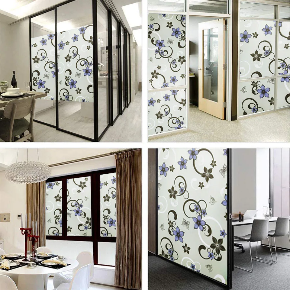 Виниловая декоративная оконная пленка витражная УФ Наклейка на окно украшение