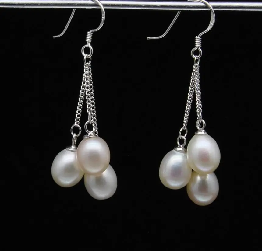 Бесплатная доставка&gt Натуральный прекрасный 6 7 мм овальной формы AAA + белый