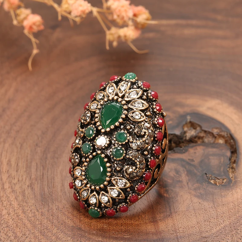 Кинели Лидер продаж уникальные винтажные кольца для женщин античное золото Цвет