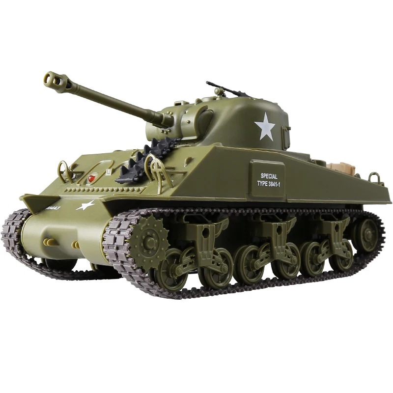 1/30 2 4G RC Танк Sherman M4A3 M26 Pershing Боевой Военный танк детские игрушки интерактивный для