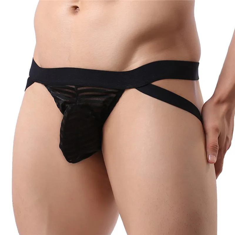 Мужское нижнее белье мужские трусики Bulge jockstrap стринги Нижнее с открытой спиной