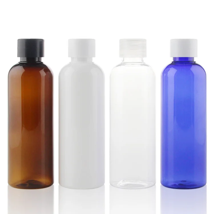 Бутылки для лосьона ПЭТ 100 мл жидкие разделяющие пластиковые колбы с пробкой