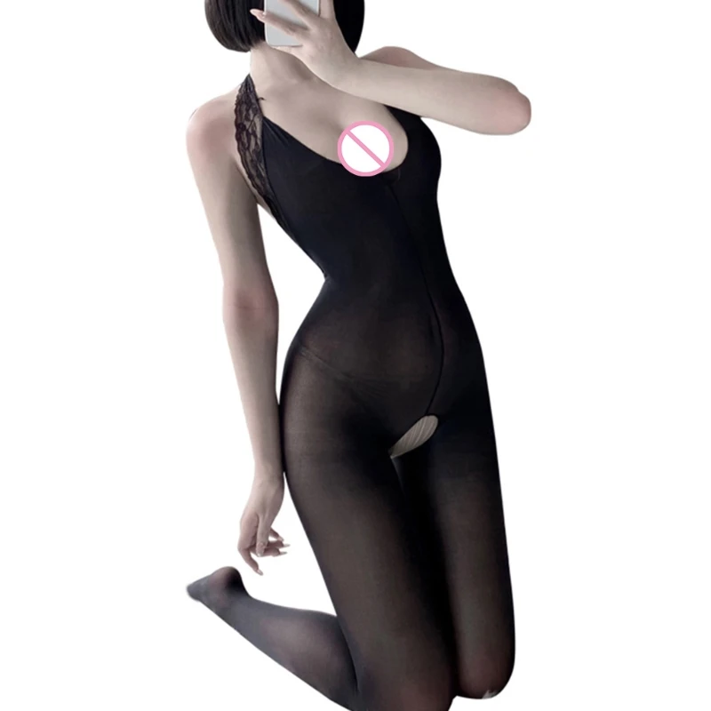 

Женское сексуальное боди 24BC страстные эротические чулки с открытой спиной с глубоким V-образным вырезом без выреза свободная форма с кружев...