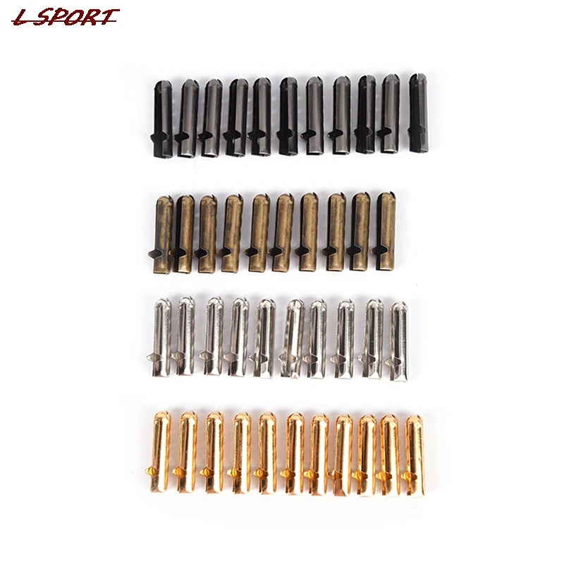 

10pcs Metal Aglets DIY Shoelaces Repair Shoe Lace Tips Replacement Head Outdoor Tool