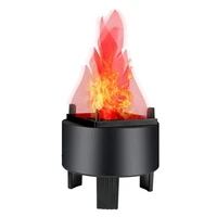 led fire flame effect light artificial electric flicker campfire lamp party decor supplies for bar stage home us plug