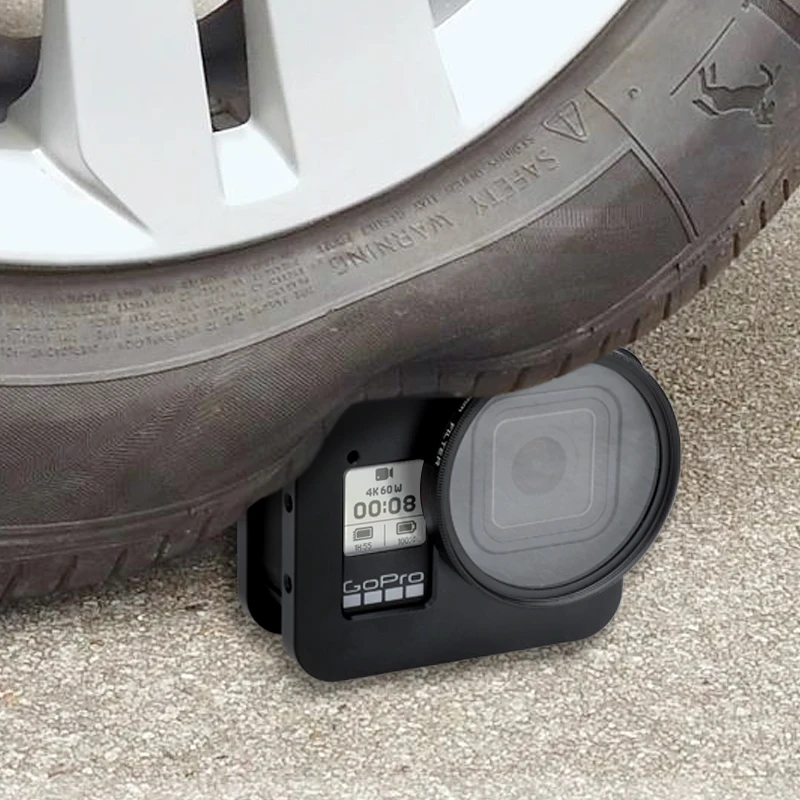 CNC Aluminum Alloy Protective Case Cage for GoPro Hero 8 Black with 52mm UV Lens Cage for Go Pro Hero 8 Accessories action