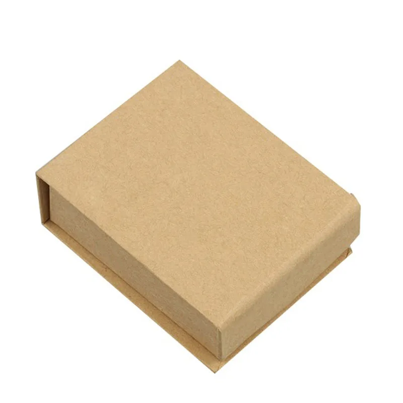 Коробка из крафт-бумаги для кольца, ожерелья, упаковки, подарки, кейсы для хранения бижутерии, магнитная коробка для ювелирных изделий, для сережек, бумажная коробка для браслетов