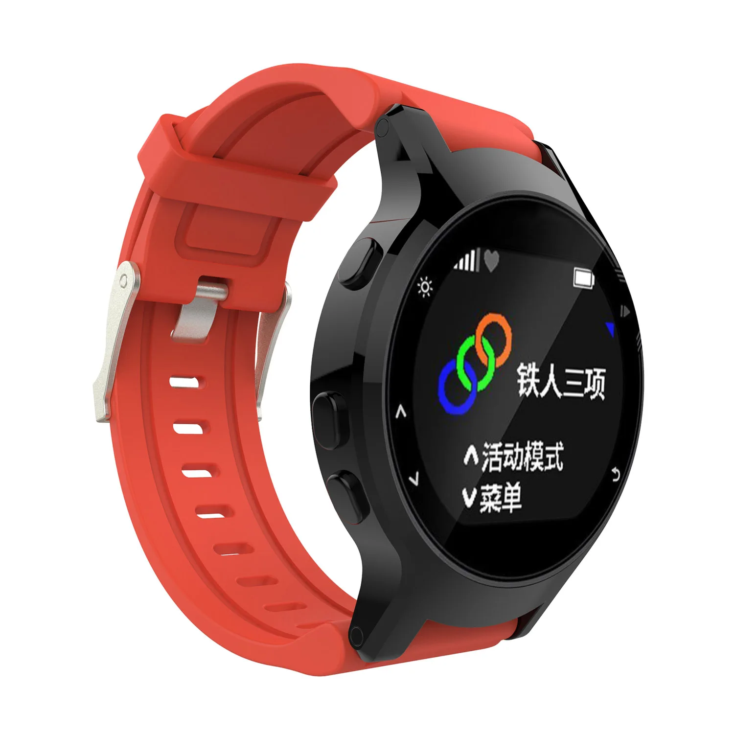 Sports Silicone Rubber Watch Band Strap for Garmin Forerunner 225 GPS Running Watchbands Wrist-based Heart Rate Monitor