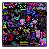 10 30 50PCS New Neon Graffiti Stickers Car Computer Mobile Phone Case Skateboard Laptop Luggage Decoration Stickers Wholesale