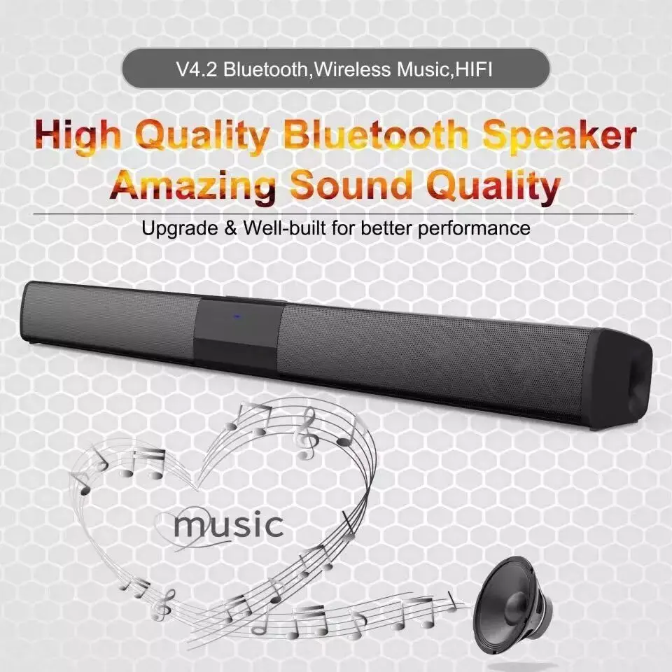 ТВ-саундбар динамик для компьютера домашнего кинотеатра Bluetooth-динамик s-бас