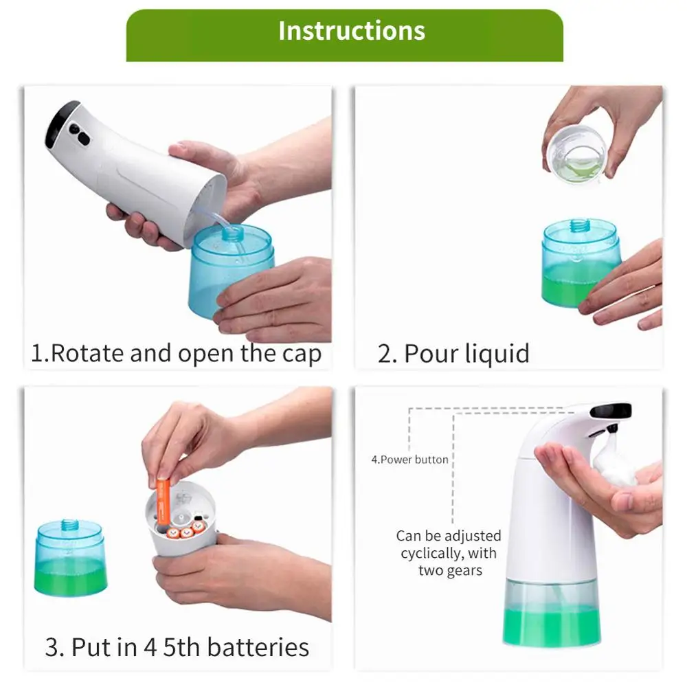 Автоматический индукционный диспенсер жидкого мыла с инфракрасным