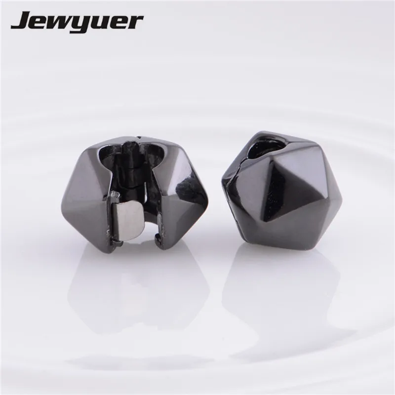 Окисленные серебряные клипсы в виде рок звезды подвески из стерлингового