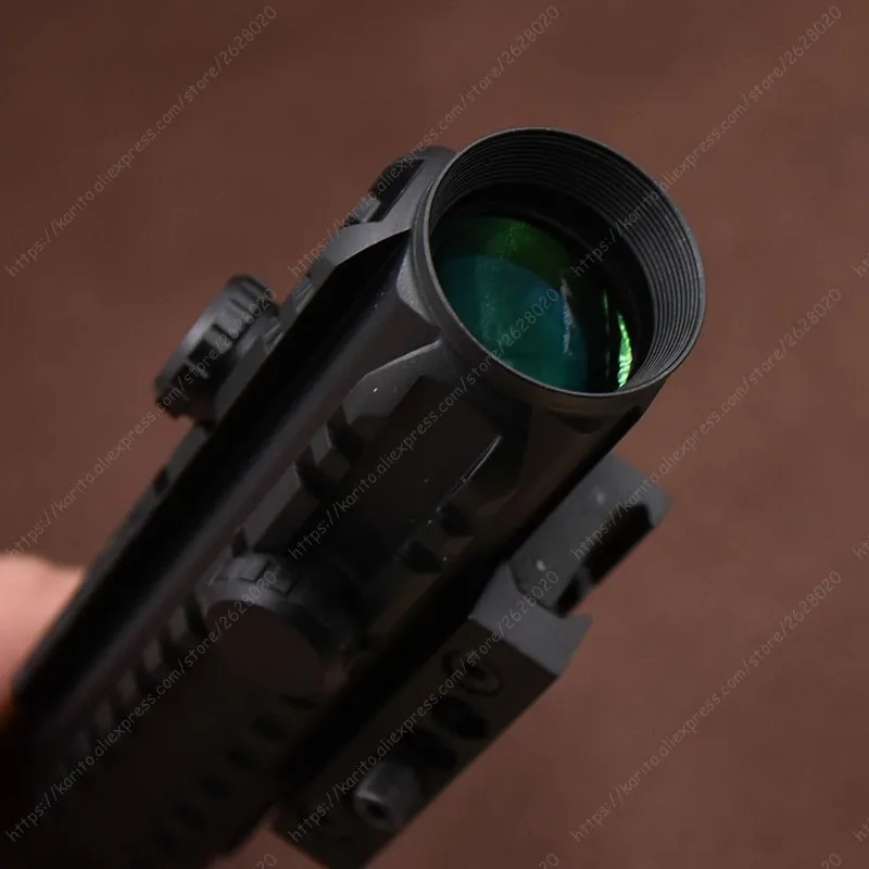 Тактический 4x28 прицел с тремя сторонами Пикатинни База водонепроницаемый