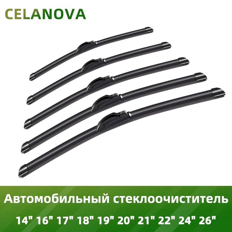 Универсальная щетка стеклоочистителя для автомобиля U-образный крюк без рамки 14