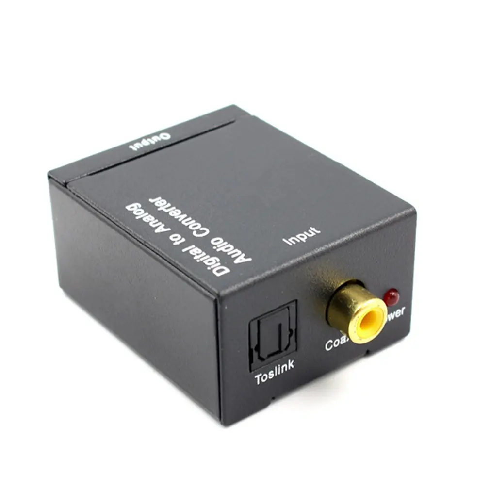 Оптический цифровой стерео аудио SPDIF Toslink коаксиальный сигнал в аналоговый