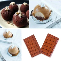 new 24 hole semicircular silicone baking mold hemisphericalmold diy cake mousse chocolate pudding mold