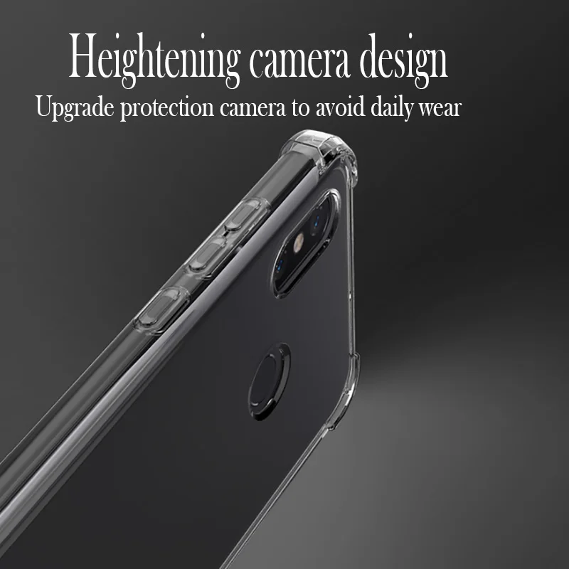 Clear Airbag Anti-shock Case For Xiaomi Redmi 7A 8A 5 Plus S2 Note 8T 4 4X 6 7 8 Pro 5A Prime Mi 6X A2 Lite 5X A1 Back Cover |