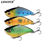 LINGYUE 1 шт. VIB жесткая приманка для рыбной ловли, 7 см, 16 г, погружная рыболовная приманка с длинным штифтом для ловли окуня и щуки