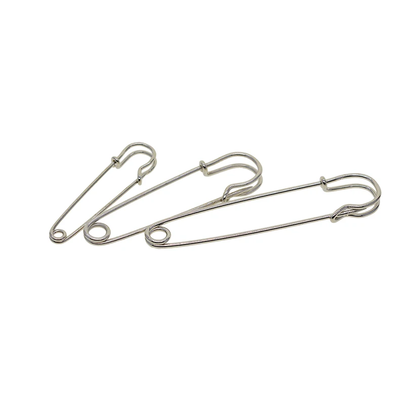

20pcs Safety Pin Iron Silk Scarf Buckle Brooch Big Utility Hook Supply Kit Set