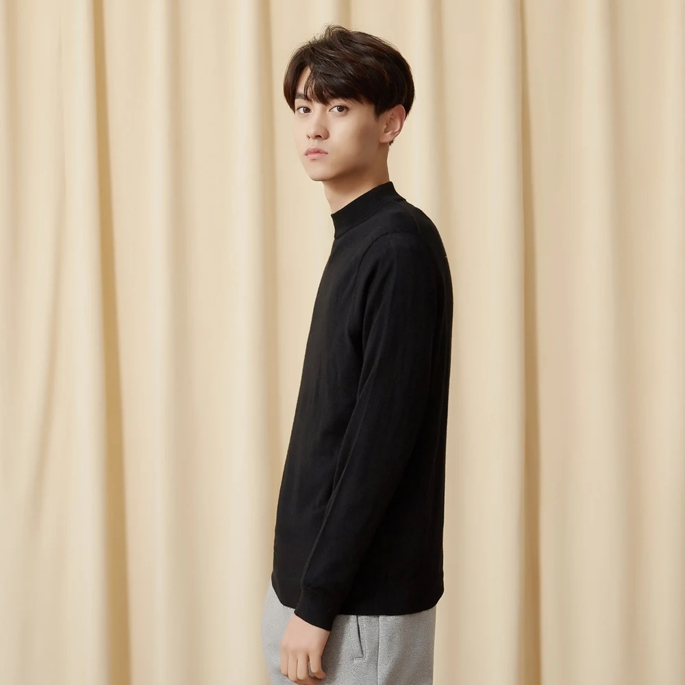 Metersbonwe кашемировый брендовый шерстяной свитер для мужчин осенний с полувысоким