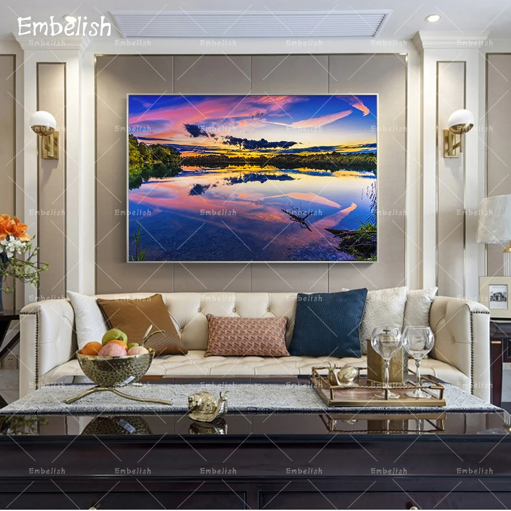 

1 Pieces Drop Shipping Beautiful Landscape Pictures For Living Room Modern Home Decor HD Canvas Paintings Artworks