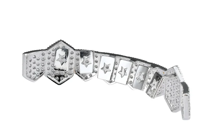 В стиле хип-хоп Fang декоративные Зубные коронки микро проложить кубический циркон