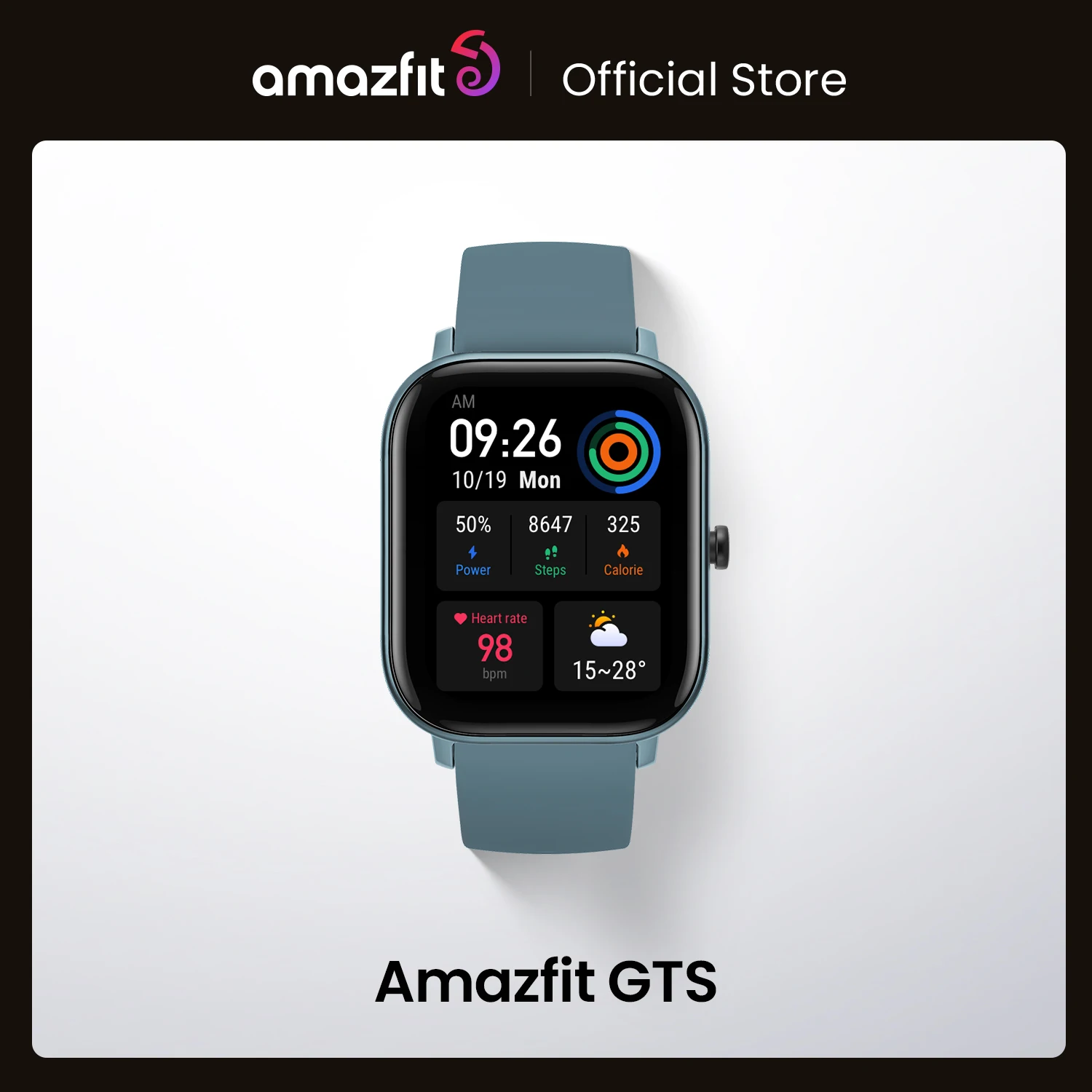 In Stock Global Version Amazfit GTS Smart Watch 5ATM Waterproof Swimming Smartwatch 14 Days Battery Music Control for Android