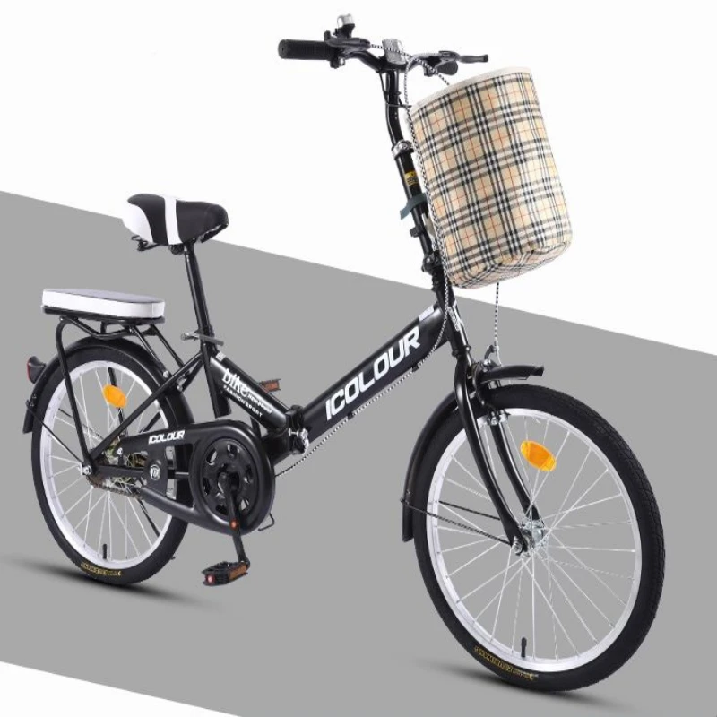 Складной велосипед женский супер портативный маленькая скорость колеса мини 16/20