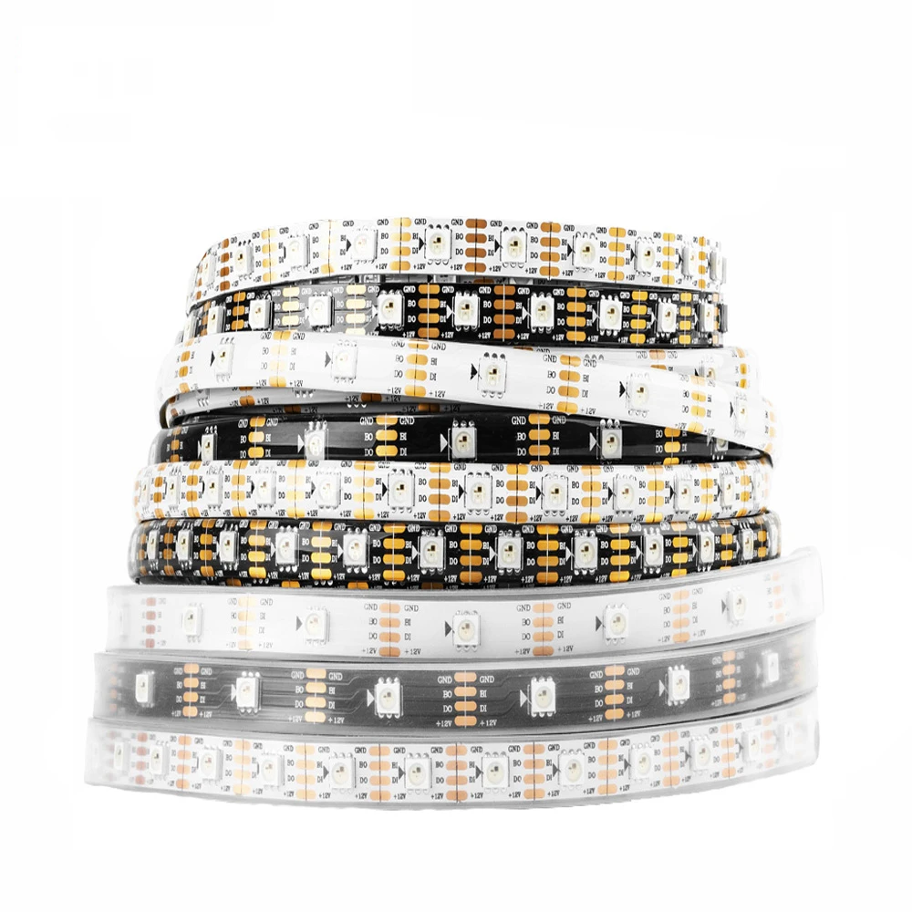 

WS2815 DC12V RGB LED Pixels Strip Tape (WS2812B/WS2813) Light Individually Addressable Dual-Signal 1m/5m 30/60/144 Pixels/Leds/m