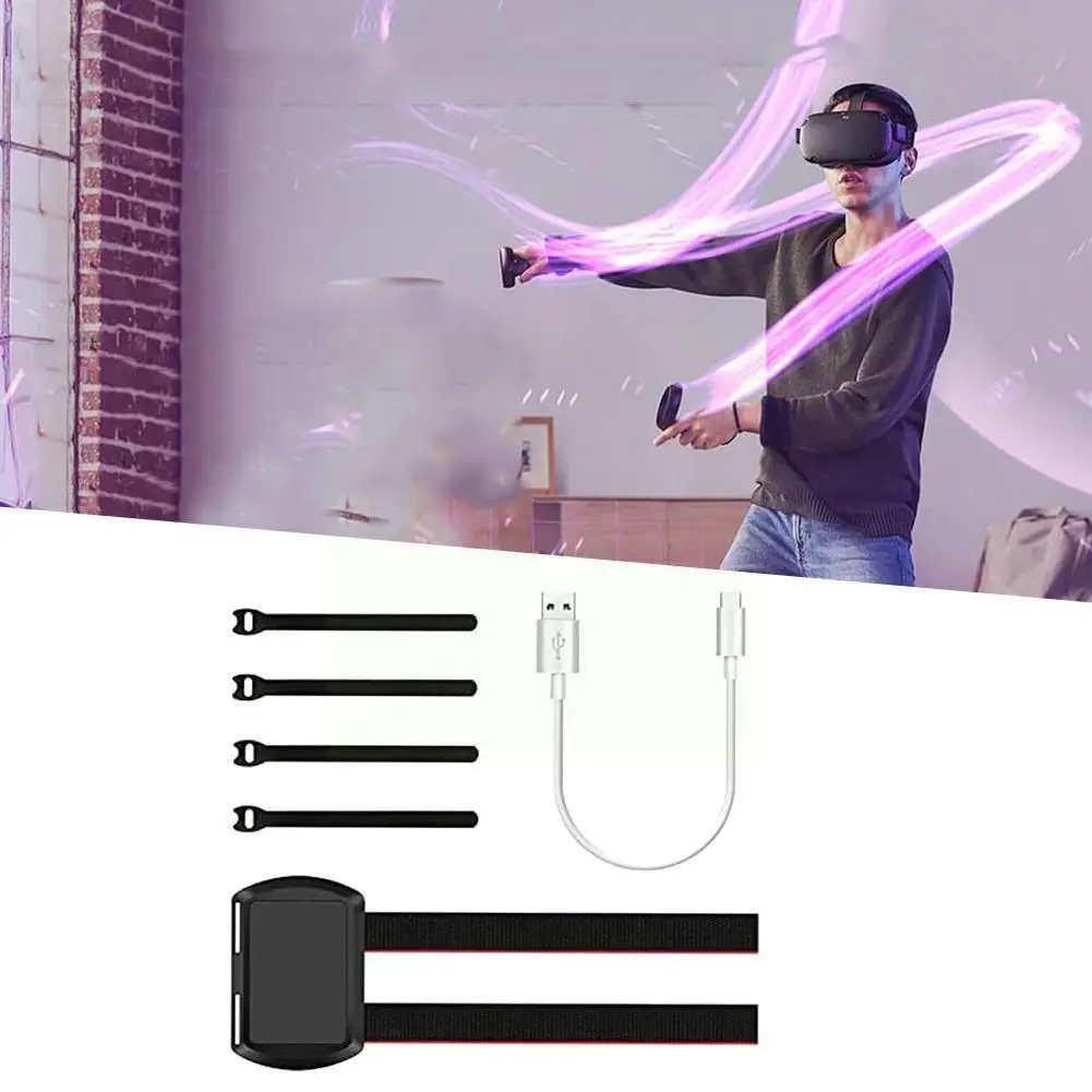 

For Oculus Quest 2 VR Headset Glasses Mobile Power Fixing VR Equipment Bracket Accessories Adjustable Headband Strap N9T7