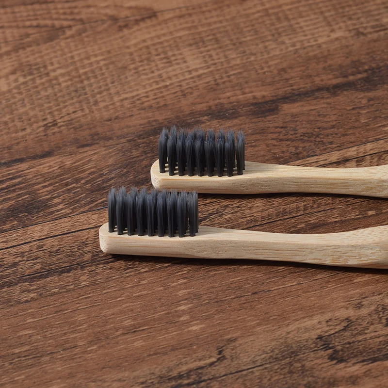 Детская бамбуковая зубная щетка 10 шт. детская мягкая Экологичная биоразлагаемая