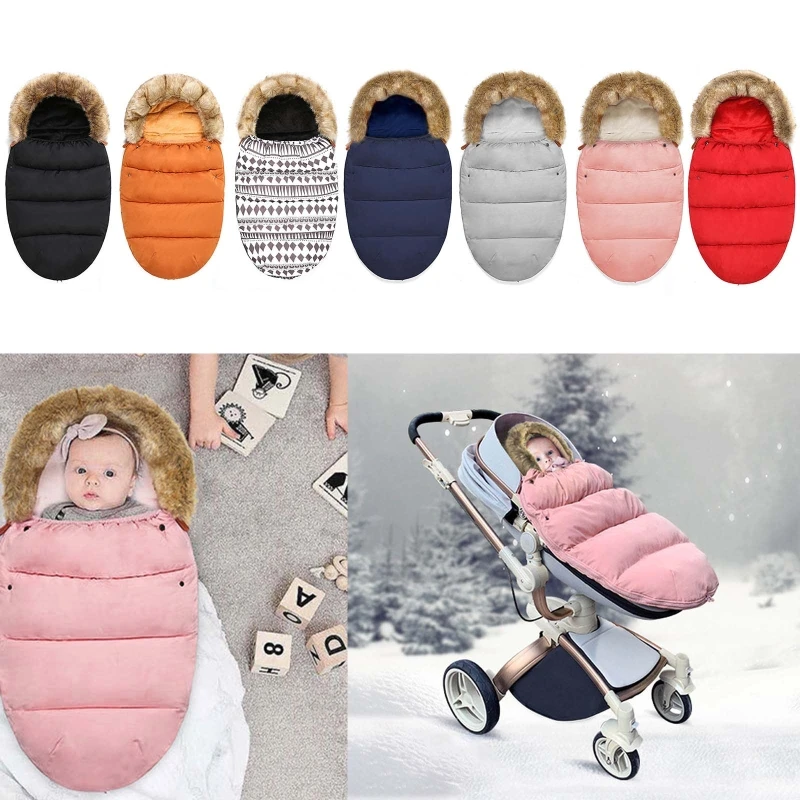 

Baby Infant Stroller Footmuff Winter Autumn Windproof Thicken Warm Sleeping Bag Swaddle Wrap Blanket for Pram Buggy Pushchair