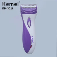 kemei professional electric shaver hair removal machine charging type ladies shaving hair removal machine km 3018